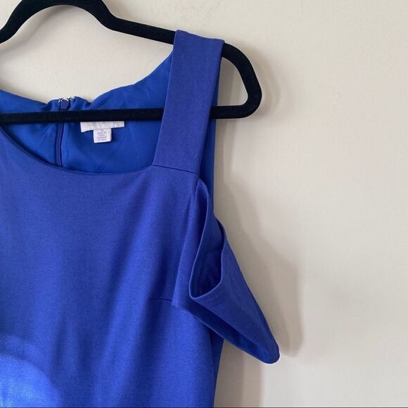 1. STATE Cold Shoulder Royal Purple Mini Dress - Picture 5 of 9